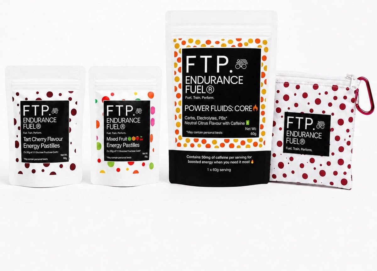 FTP Endurance Fuel range: Energy Pastilles, Power Fluids and the Adventure Pouch