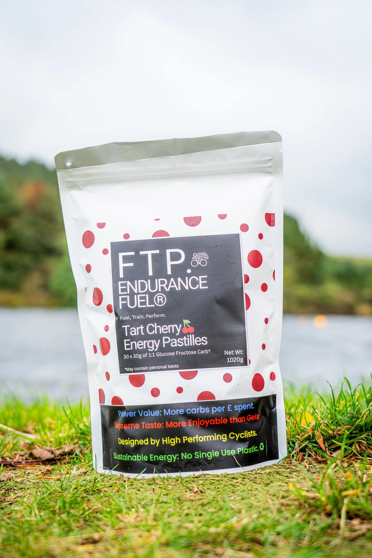 Tart Cherry Energy Pastilles - 1kg Bulk Pack of Energy Chews - (30 Standard Gels Equivalent) Product vendor