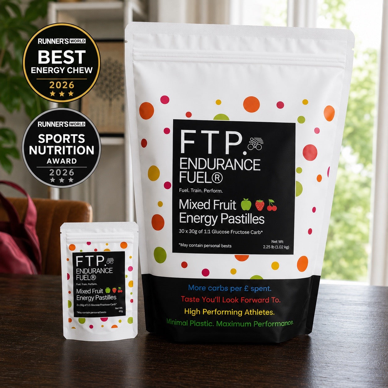 Mixed Fruit Energy Pastilles taster pack lifestyle shot