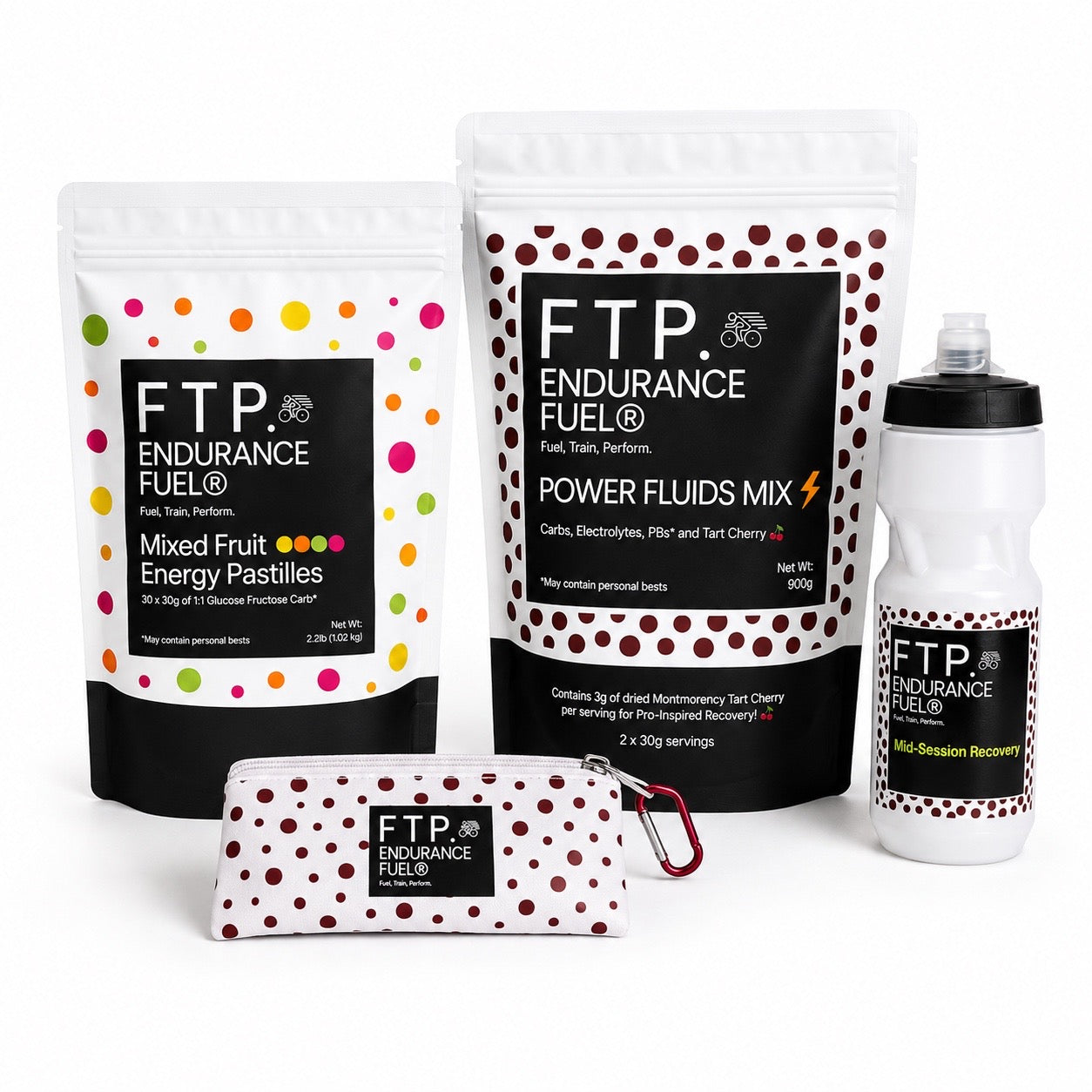 FTP Power System – Mixed Fruit with sports bottle and pouch