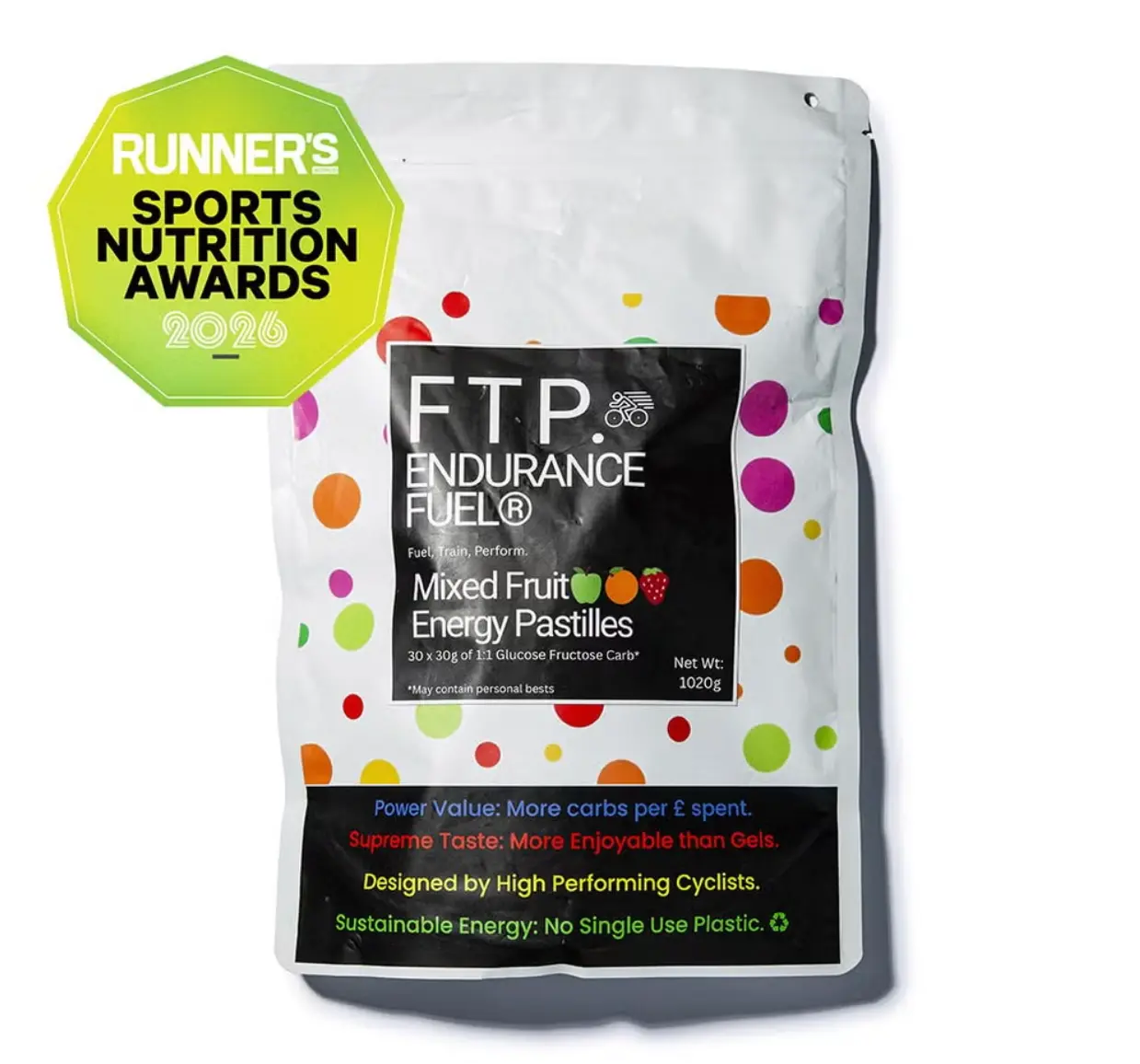 Energy Pastilles for Running & Cycling - Mixed Fruit 1kg Product vendor