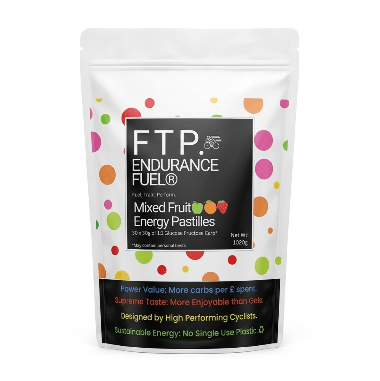 1kg Mixed Fruit Energy Pastilles - part of the Power Endurance System