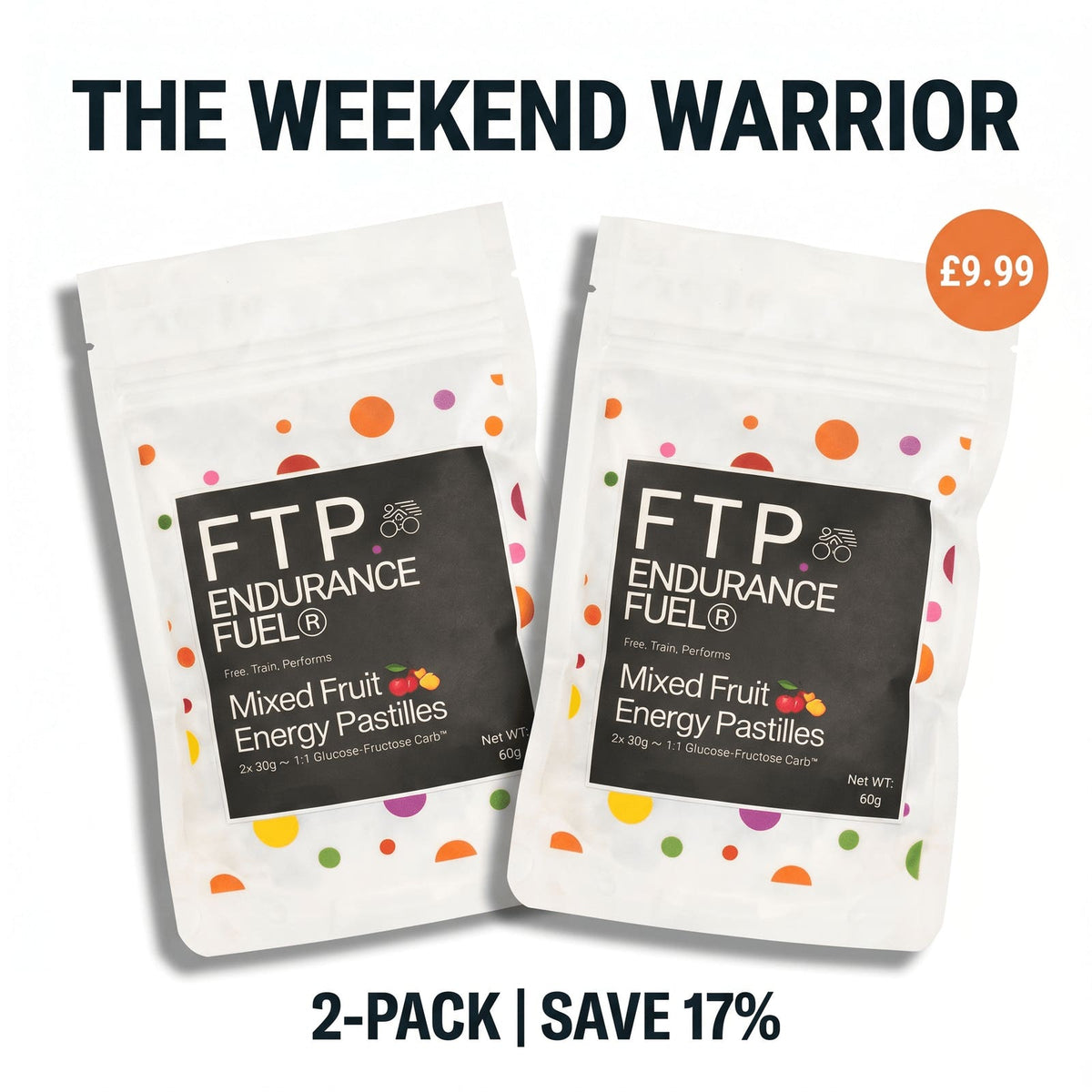 Mixed Fruit Energy Pastilles taster pack – 2 pack Weekend Warrior bundle