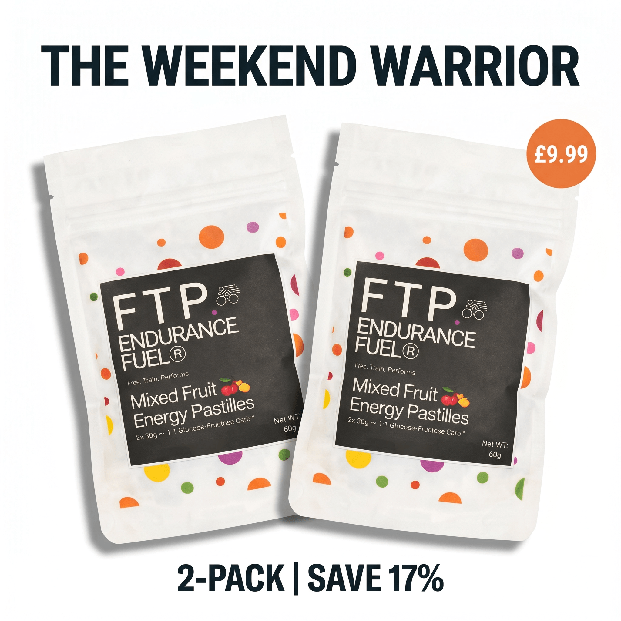 Mixed Fruit Energy Pastilles taster pack – 2 pack Weekend Warrior bundle