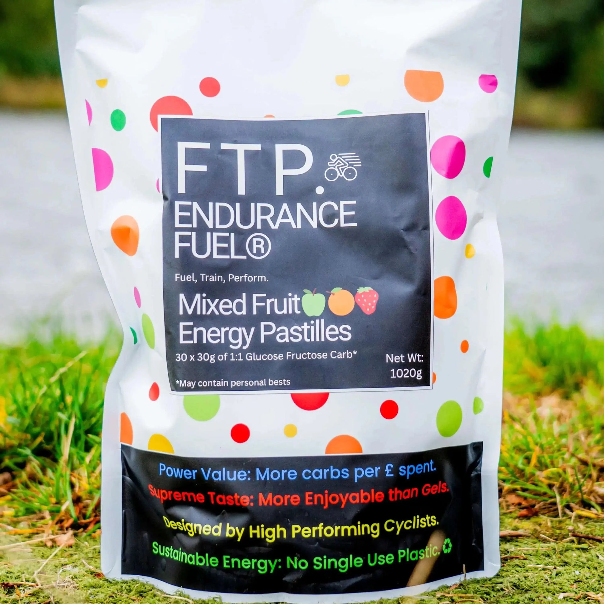1kg Mixed Fruit Energy Pastilles for Running & Cycling | FTP Endurance Fuel Product vendor