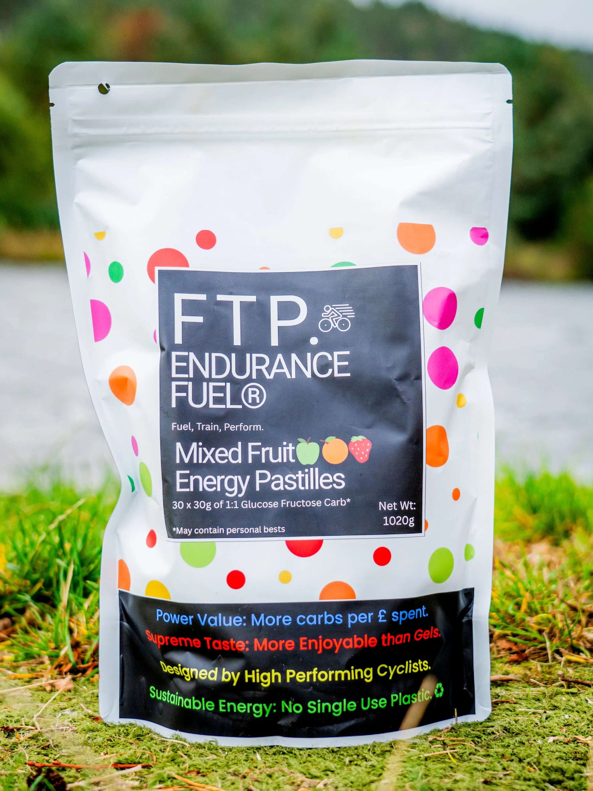 Mixed Fruit Energy Pastilles - 1kg Bulk Pack of Energy Chews 🍏🍓🍊- (30 Standard Energy Gels Equivalent) Product vendor